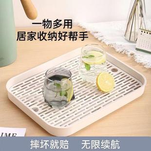 沥水架置物架水杯茶杯具玻璃杯子收纳储物架桌面多层托盘家用新款