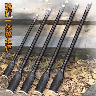 九哥锻打一体弹簧锰钢深挖土铁锹农用树铲撬棍移苗笋直锹定制洞铲