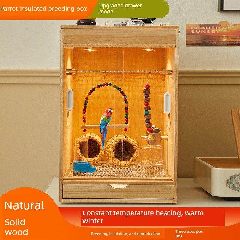 凤尾孵化箱，雏鸟繁殖箱冬季专用孵化恒温鸟笼，牡丹冬季繁殖箱