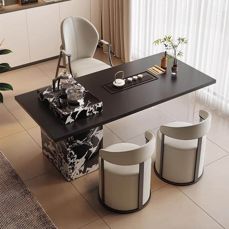 意式岩板茶桌椅组合家用办公室轻奢高级感压克力小户型阳台泡茶桌,住宅家具,家用茶台/茶桌,淘宝优惠券,粉丝福利购,淘宝优惠卷