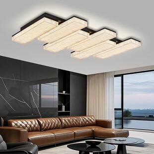 创意个性意式极简客厅灯吸顶灯设计师款高透树脂大厅全光谱护眼灯