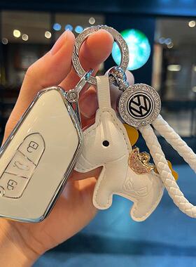 福斯Golf8车钥匙套id4xcrozz凌渡L包id3女id6揽境壳途昂X/pro扣