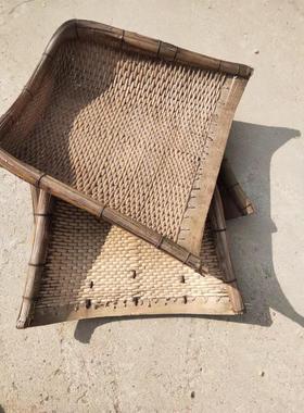 民俗怀旧老物件老簸箕柳编簸箕老式农具农耕工具农家院 摆件 道具