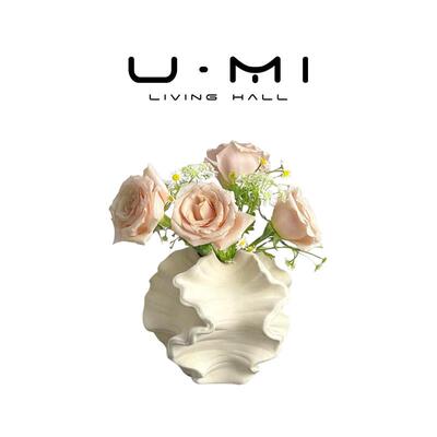 U Mi LIVING·赛安|花瓶现代简约不规则抽象艺术设计感陶瓷花器