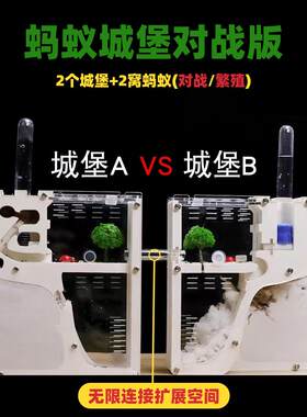 蚂蚁城堡对战版大型生态箱蚂蚁宠物饲养盒工坊巢送蚁后观察屋蚁窝