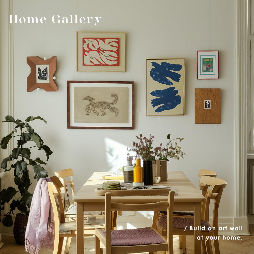 home gallery小众北欧风格原创挂画设计师客厅卧室书房组画装饰画