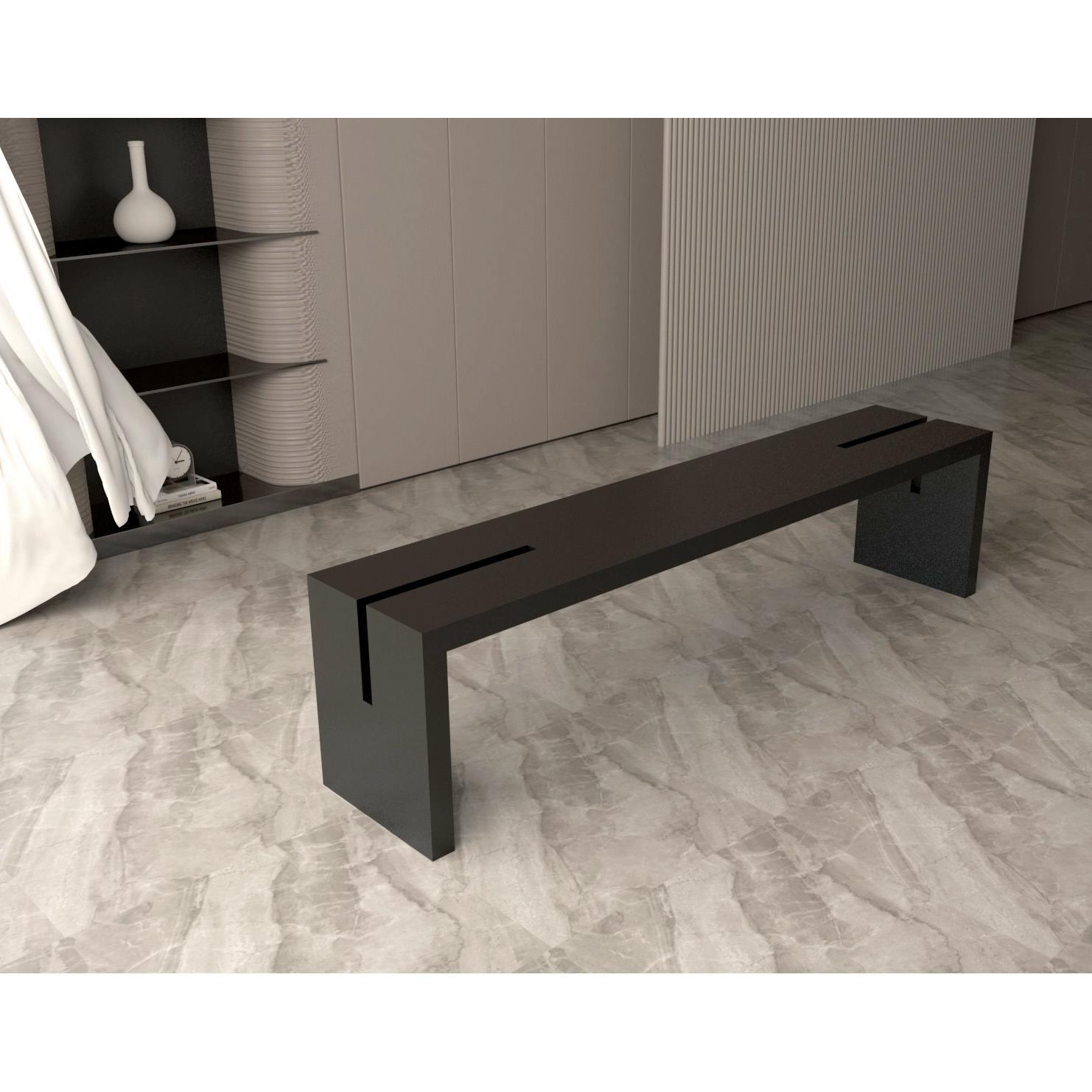 北欧实木长条凳现代异形长餐凳进门换鞋凳卧室床尾凳创意原木长凳