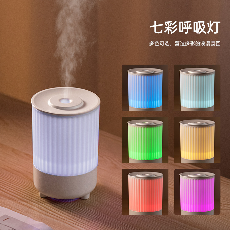 新款火焰香薰机加湿器创意桌面usb款3D仿真火焰小夜灯香薰雾化器