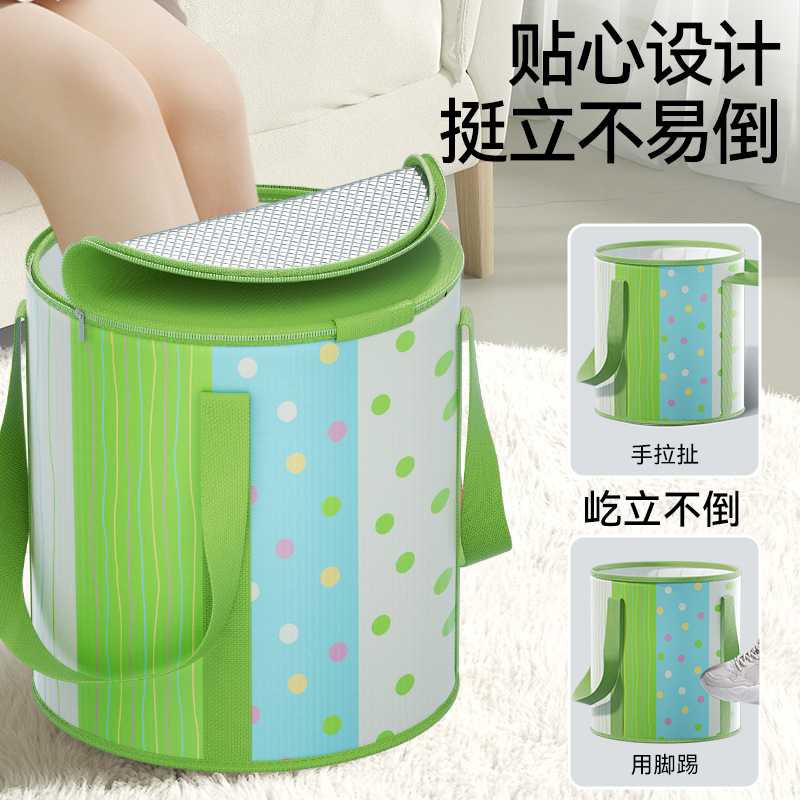 可折叠泡脚桶家用过小腿式浸脚足浴盆恒温保温加厚宿舍泡脚袋