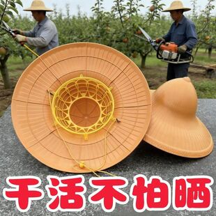男女通用防晒防雨两用帽夏季户外劳动遮阳帽结实耐用塑料防水帽子