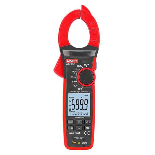 UT208B数字钳形表真有效值交直流1000A防烧浪涌电流电压表