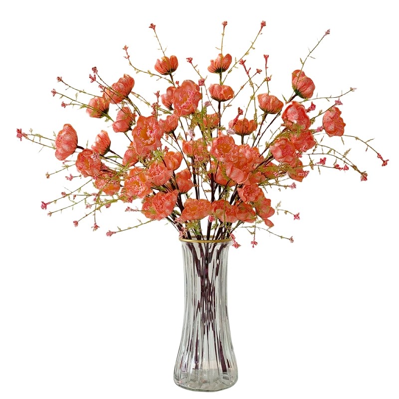 热销仿真花假花摆设杜鹃花轻奢客厅餐桌干花花束装饰插花艺摆件