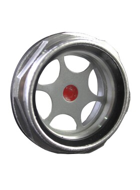 热销平垫减速机铝合金油标油镜铝油窗空压机圆形观油孔观察镜视孔