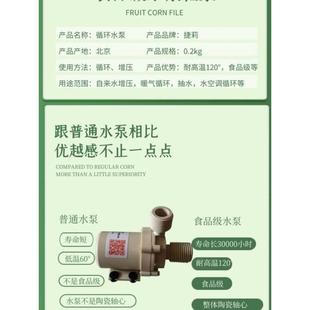 热水循环泵静音增压泵12v水泵直流耐高温高扬程家用增压热水泵24v