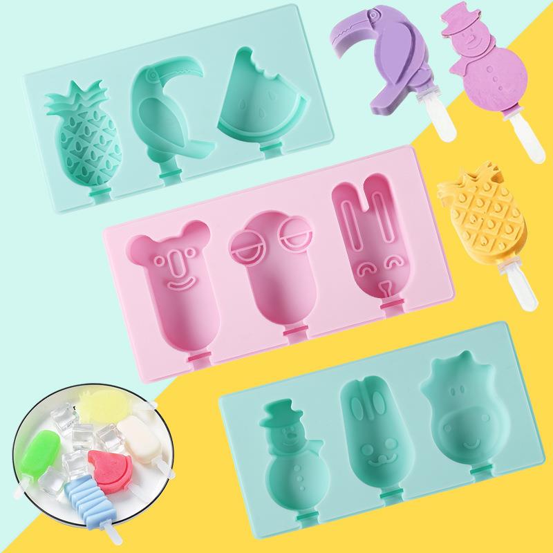 现货雪糕模具家用儿童卡通diy冰棒冰淇淋模具商用制冰模具