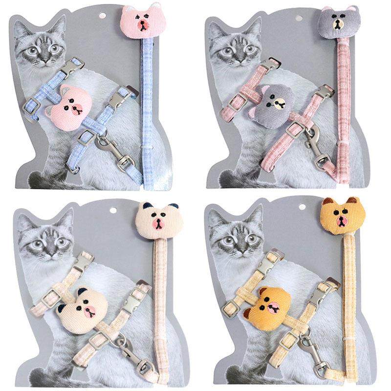 猫咪外出牵引绳猫链遛猫绳宠物胸背带牵引绳拉胸猫咪用品