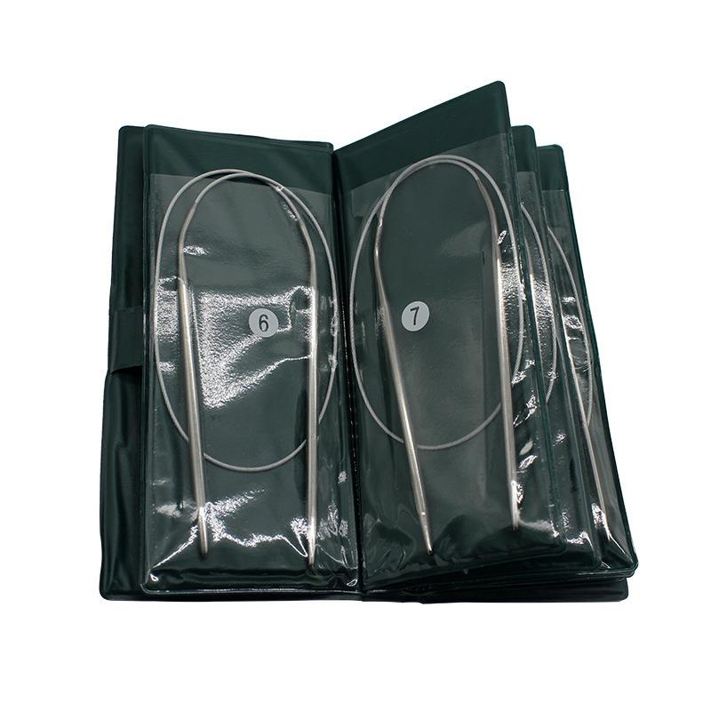 中意牌毛衣针环形针不锈钢空心织毛衣直针棒针毛线针编织工具套装