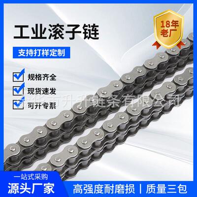 现货传动滚子链条10B12B16B20B32B40B56B48B单排双排工业链条