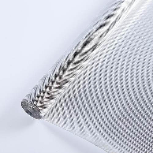 厂家pet压纹隔热膜pet镀铝膜银色扭结隔热材料塑料包装薄膜