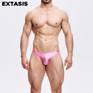 EXTASIS缎面Silky1.0光泽感LOGO男士 三角内裤