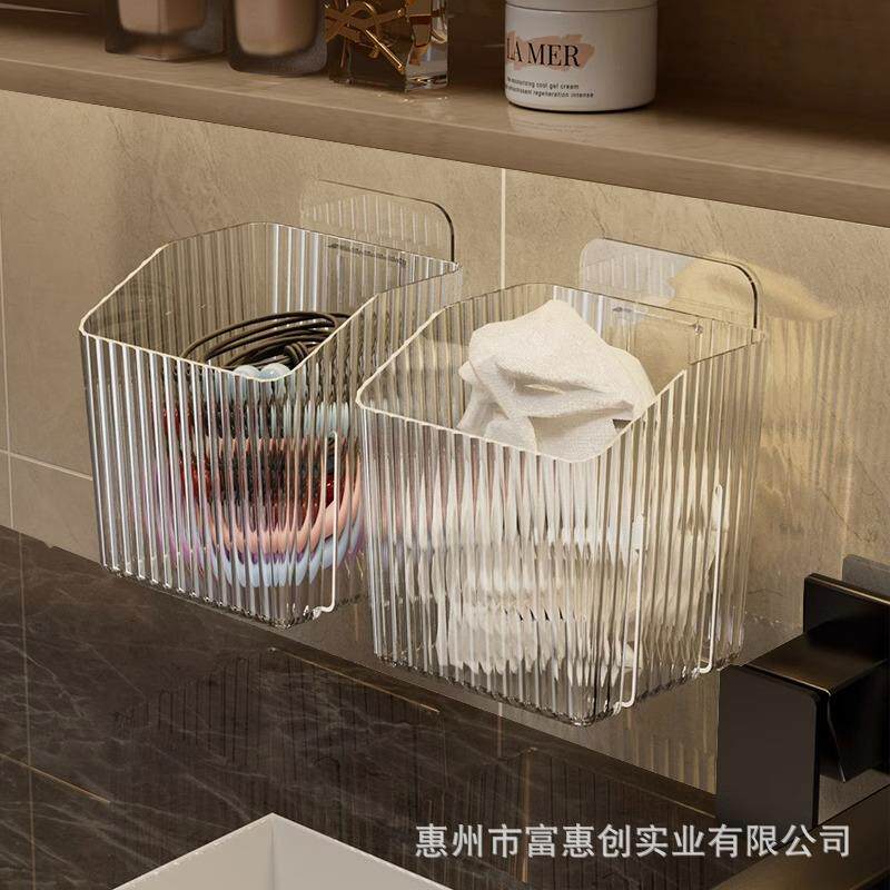 洗脸巾收纳盒卫生间废弃用过的化妆棉擦脸巾洁面巾二次收纳壁挂式