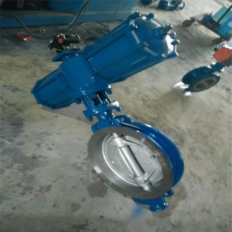 D673H气动硬密封对夹蝶阀 D673H-25P 气动三偏心蝶阀 耐高温蝶阀