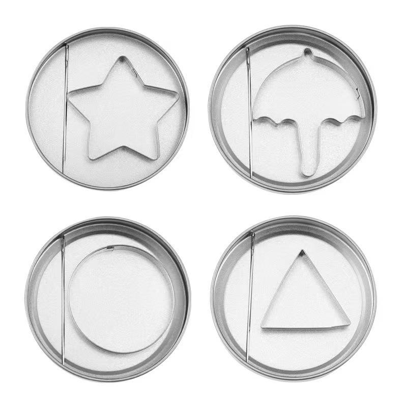 不锈钢抠糖模具造型饼干模具星星雨伞烘焙手工DIY制作模具套装
