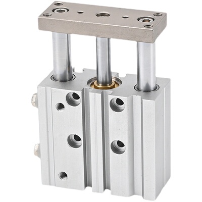 热销带导杆三轴三杆气缸TCM12/16/20/25/32/40/50/63-30x50X75*10