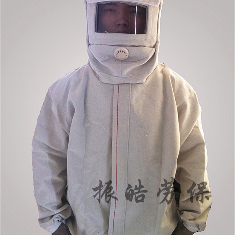 热销喷砂打砂帽防尘面具面罩全面喷涂防护帽防护头罩喷塑面罩 喷