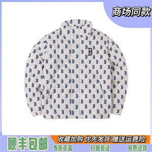 韩国专柜正品保暖羽绒服男女NY满标老花休闲潮流24冬季外套DJM06