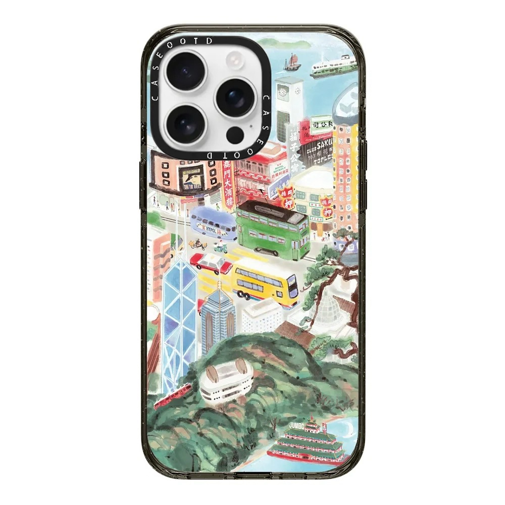 CASE联名鸟瞰香港Don Mak艺术苹果手机壳iphone11 12 13 14 15 16promax新款外壳高级感小众磁吸2025网红爆款