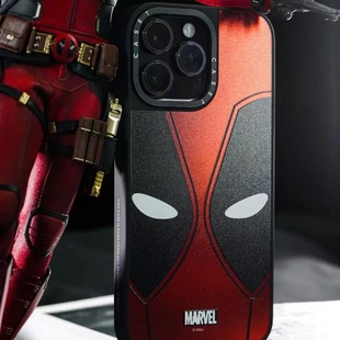 外壳高级感小众磁吸2025网红爆款 CASE死侍金刚狼Marvel苹果手机壳iphone11 17promax新款