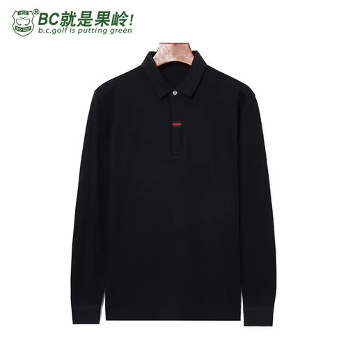 B·C·GOLF长袖男款T恤翻领休