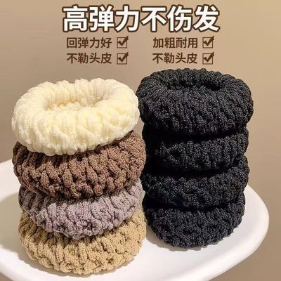 新款高弹力高马尾发圈女大学生