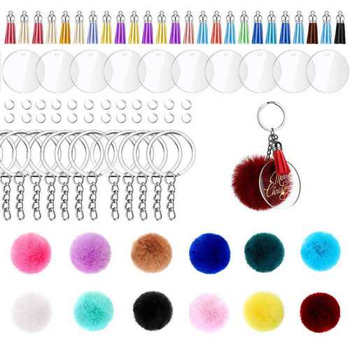 好货Sublimation ough Keychain Bulk DIY Caft Making Label Key