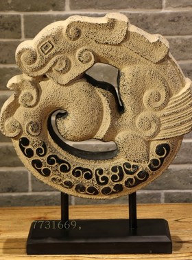 极速中式招财摆件家居吉祥装饰品龙摆件玄关摆饰开业礼品 飞龙转