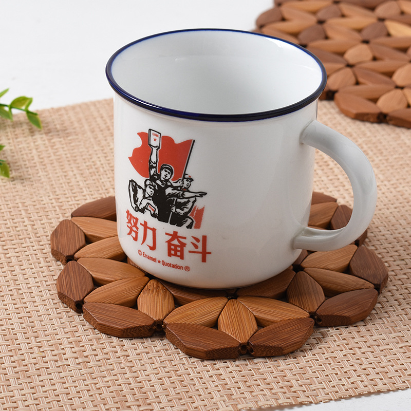 餐垫日式简约竹子隔热垫耐高温家用防烫锅垫碗垫餐桌垫砂锅垫创意