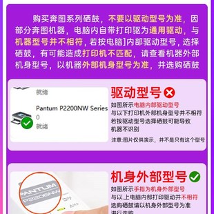 格韵适用PANTUM 奔图m6200w硒鼓p2200w雷射印表机m6203碳粉M6602W