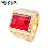 R0178 Titanium NK03 Fashion Sapphire Personality Gold Steel