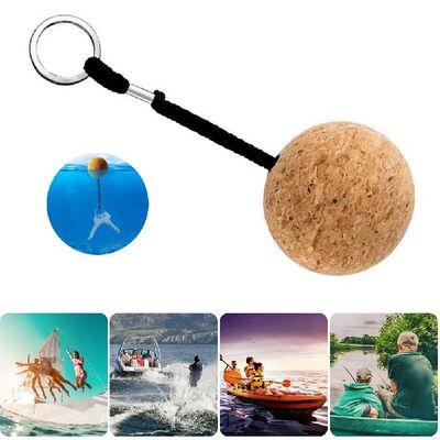 Cork Ball Floating Keychain Key Ring Buoyant Keyring Boat