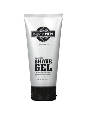 AGADIR MEN Invisible Shave Gel, 6 fl. oz.