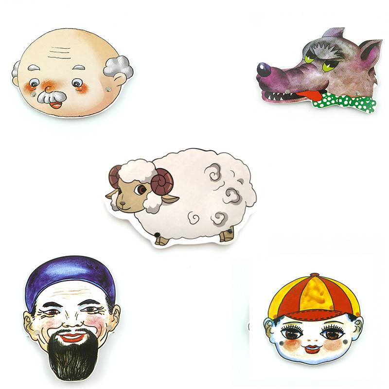 狼来了的故事幼儿园表演小动物头饰儿童舞台角色扮演道具发箍农夫