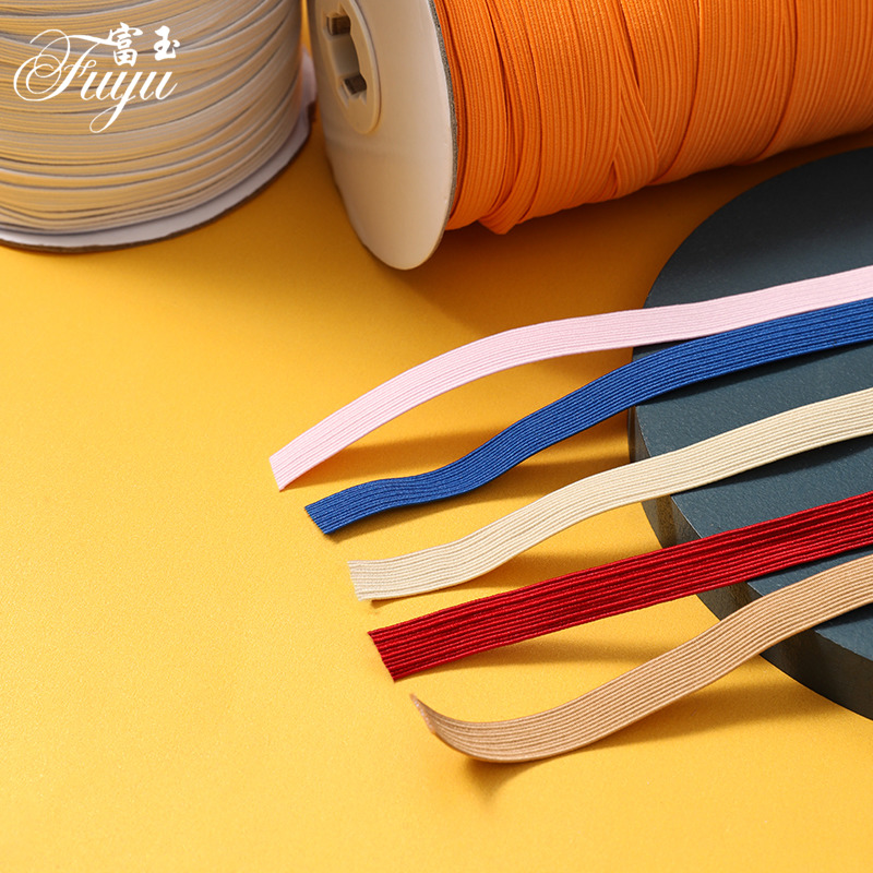 弹力绑带裤腰橡筋辅料儿童宝宝皮筋1cm耐用彩色细宽走马松紧带宽