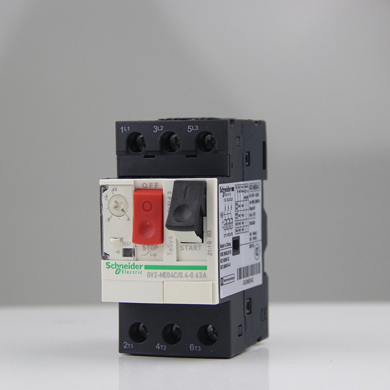 。原装施耐德热磁E04C流马达断路器按钮GV2M控制 整定电0.4-0.