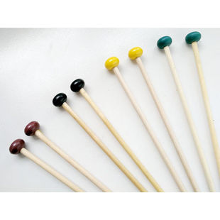 专业钟琴槌铝板琴打棒钢片琴槌木琴锤空录鼓钢鼓棒梆子琴槌绿色中