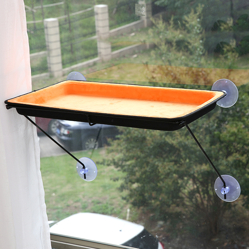 猫吊床玻璃吸盘式猫爬架猫跳台猫咪窗台秋千悬空梯架猫窝挂床四季