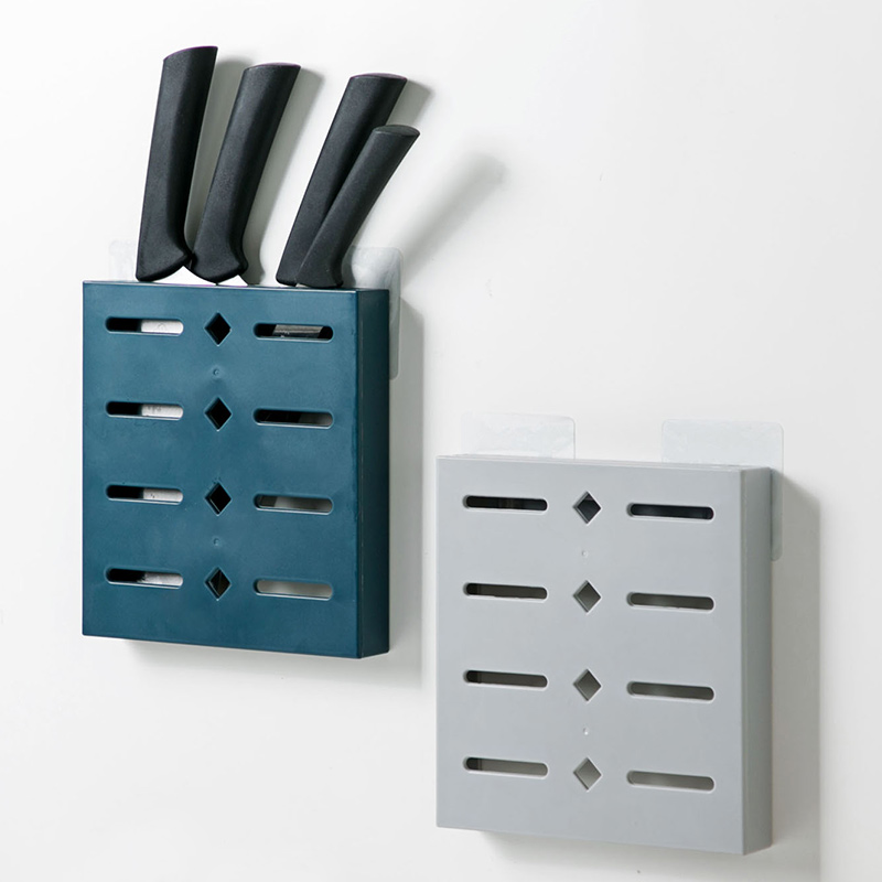 居家家 壁挂刀架厨房插刀收纳架刀具架 墙上菜刀架刀座架子置物架