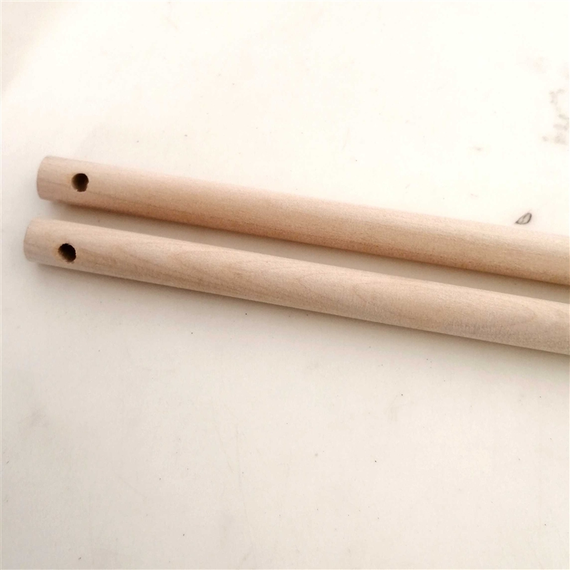 打孔木棍双孔diy手工材料花灯木杆灯笼荷花灯提杆 带孔圆木棒小棍