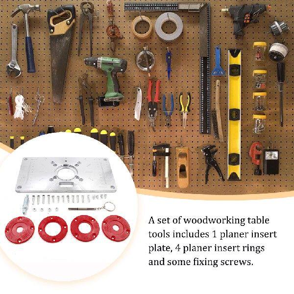 Router Table Insert Plate Detachable Professional Removable