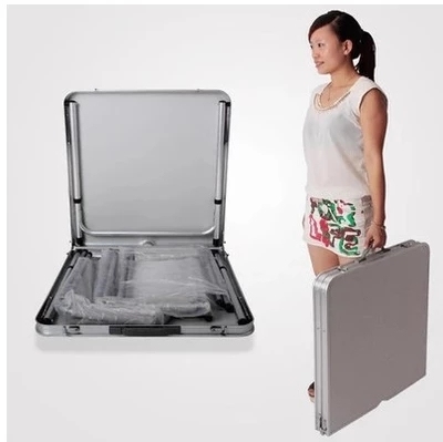 组合合金折叠桌椅野餐套装。便携式桌子F户外铝摆摊烧烤休闲桌桌